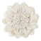 OiseauVoler Decorative Throw Pillow 3D Flower Round Pillow Accent Handmade Cushion with Insert Included for Couch Bed Home Decor 12 Inch Cream White