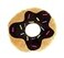 Snuggle Stuffs Sprinkles Donut 14 Plush Throw Pillow Chocolate