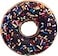 HYSEAS Round Throw Pillow 14 Inch Chocolate Donut 3D Digital Print Decorative Comfortable Soft Plush Funny Food Shaped Pillow Light Weight Seat Pad Cushion for Couch Chair Floor Sofa