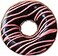 HYSEAS Round Throw Pillow 14 Inch Chocolate Pink Donut 3D Digital Print Decorative Comfortable Soft Plush Funny Food Shaped Pillow Light Weight Seat Pad Cushion for Couch Chair Floor Sofa