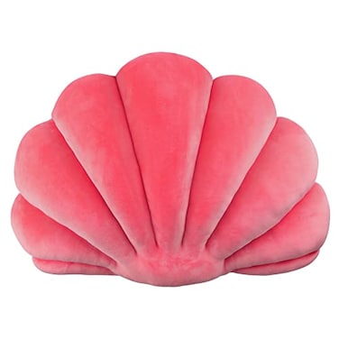 Yi-gog Yigog Seashell Pillow Sea Shaped Decorative Princess Throw Pillow 3D Velvet Soft Ocean Cute Throw Pillows for Bed Couch Chair Sofa Room 134 X 98 inch