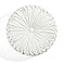 Lush Decor Round Pleated Soft Velvet Decorative Throw Pillow 1 Count 15 Diameter White Plush Round Pillow Seat Cushion Decorative Pillows For Bed Couch Or Chair