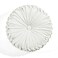 Lush Decor Round Pleated Soft Velvet Decorative Throw Pillow 1 Count 15 Diameter White Plush Round Pillow Seat Cushion Decorative Pillows For Bed Couch Or Chair