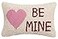 Peking Handicraft 30KSL727C12OB Be Mine Heart Hook Wool and Cotton Pillow 8 X 12 inch Multicolor