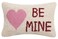 Peking Handicraft 30KSL727C12OB Be Mine Heart Hook Wool and Cotton Pillow 8 X 12 inch Multicolor