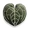 Green Philosophy Co Anthurium Leaf Pillow Soft 3D Plant Throw Pillow Khaki Green Decorative Leaf Pillow for Couch Bed for Plant Lovers