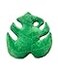 Green Philosophy Co Monstera Deliciosa Leaf Pillow Jungle Green