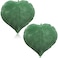 Yookeer 2 Pcs Leaf Shaped Throw Pillow 3D Leaves Plant Decorative Throw Pillows for Couch Living Room Bedroom Sofa Home Decoration 16 x 16 InchDark Green