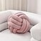 Sioloc Soft Knot Ball PillowsRound Throw Pillow Cushion Home Decoration Plush PillowThrow Knotted Pillow Handmade Round Plush Pillow78inchesBlush