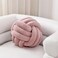 Sioloc Soft Knot Ball PillowsRound Throw Pillow Cushion Home Decoration Plush PillowThrow Knotted Pillow Handmade Round Plush Pillow78inchesBlush