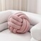 Sioloc Soft Knot Ball PillowsRound Throw Pillow Cushion Home Decoration Plush PillowThrow Knotted Pillow Handmade Round Plush Pillow78inchesBlush