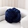 Sioloc Soft Knot Ball PillowsRound Throw Pillow Cushion Home Decoration Plush PillowThrow Knotted Pillow Handmade Round Plush Pillow78inchesNavy