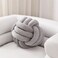 Sioloc Soft Knot Ball PillowsRound Throw Pillow Cushion Home Decoration Plush PillowThrow Knotted Pillow Handmade Round Plush Pillow78inchesGrey