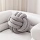 Sioloc Soft Knot Ball PillowsRound Throw Pillow Cushion Home Decoration Plush PillowThrow Knotted Pillow Handmade Round Plush Pillow78inchesGrey