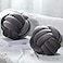 Namalu 2 Pieces Knot Ball Pillows Round Plush Aesthetic Cushion Pillows Soft Stress Relieving Cute Decorative Knotted Pillows for Kids Bed Sofa Bedroom Decor Dark Gray 787 Inches