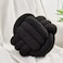 Uvvyui Knot Pillow Ball Soft Home Decorative Pillows Round Throw Pillow Handmade Knotted Plush Pillow Round Boucle Pillow Cushion 86 Inches Black