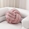 Sioloc Soft Knot Ball PillowsRound Throw Pillow Cushion Home Decoration Plush PillowThrow Knotted Pillow Handmade Round Plush Pillow106inchesBlush