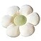WYIKE FlowerShaped Cute Pillow Flower Cushion Reading Pillow and Leisure and Comfortable Pillow Car Cushion BeigeGreen 40cm40cm