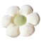 WYIKE FlowerShaped Cute Pillow Flower Cushion Reading Pillow and Leisure and Comfortable Pillow Car Cushion BeigeGreen 40cm40cm