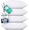 Utopia Bedding Throw Pillows Set of 4 White 16 x 26 Inches Down Alternative Pillows for Bed Sofa and Couch Fluffy Decorative Stuffer Pillow for Indoors Outdoors