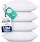 Utopia Bedding Throw Pillows Set of 4 White 16 x 26 Inches Down Alternative Pillows for Bed Sofa and Couch Fluffy Decorative Stuffer Pillow for Indoors Outdoors