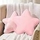 Sumind 2 Pcs 157 Inch Pink Star Pillow Decorative Throw Pillow Cute Plush Star Pillows Aesthetic 3D Throw Stuffed Cushion Decorative Room Decor for Bedroom Sofa Chair