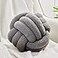 Uvvyui Knot Pillow Ball Soft Home Decorative Pillows Round Throw Pillow Handmade Knotted Plush Pillow Round Boucle Pillow Cushion 11 Inches Dark Gray