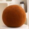 Gerlisay Boucle Ball Pillow Caramel 118 Round Sphere Plush Throw