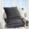 Cheer Collection Faux Fur Throw Pillows Decorative Pillows for Couch Bed Throw Pillows Grey Accent Pillows for Bedroom or Living Room Aesthetic Set of 2 Furry Throw Pillows 18x18