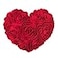 JWH Heart Flower Throw Pillow Covers Decorative Floral Shaped Accent Cushion Soft Pillowcase for Sofa Couch Living Room Bed Chair 14x16 Inches Red