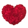 JWH Heart Flower Throw Pillow Covers Decorative Floral Shaped Accent Cushion Soft Pillowcase for Sofa Couch Living Room Bed Chair 14x16 Inches Red