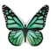 JWH 3D Butterfly Pillow Decorative Animal Throw Pillow Aesthetic Stuffed Plush Accent Pillow Case Colorful Pillowcase Cute Cushion Bed Couch Bedroom 13x15 Inch Black Green