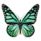 JWH 3D Butterfly Pillow Decorative Animal Throw Pillow Aesthetic Stuffed Plush Accent Pillow Case Colorful Pillowcase Cute Cushion Bed Couch Bedroom 13x15 Inch Black Green