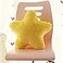 Jackcsale Star Shaped Plush Pillow Cute 3D Throw Pillow for Bedroom Sofa Chair Aesthetic Decorative Cushion Yellow