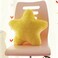 Jackcsale Star Shaped Plush Pillow Cute 3D Throw Pillow for Bedroom Sofa Chair Aesthetic Decorative Cushion Yellow