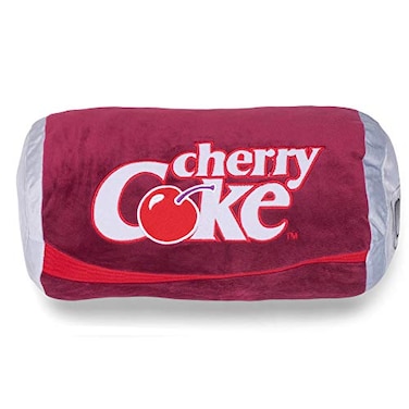 Mark Feldstein Associates Cherry Coca Cola Can Retro Red 135 inch Polyester Fabric Throw Pillow
