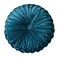 HLOVME Round Velvet Pillow for Couch Small Handmade Decorative Throw Pillow for Bed Bedroom 137 Dark Blue