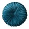 HLOVME Round Velvet Pillow for Couch Small Handmade Decorative Throw Pillow for Bed Bedroom 137 Dark Blue