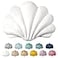 Ashler Home Ashler 3D Throw Pillows Shell Shaped Accent Throw Pillow Soft Velvet Insert Included Cushion for Couch Bed Living Room Pack of 1 Off White 18 X 13 inches
