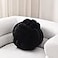 Sioloc Soft Knot Ball PillowsRound Throw Pillow Cushion Home Decoration Plush PillowThrow Knotted Pillow Handmade Round Plush Pillow78inchesBlack