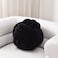 Sioloc Soft Knot Ball PillowsRound Throw Pillow Cushion Home Decoration Plush PillowThrow Knotted Pillow Handmade Round Plush Pillow78inchesBlack