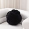 Sioloc Soft Knot Ball PillowsRound Throw Pillow Cushion Home Decoration Plush PillowThrow Knotted Pillow Handmade Round Plush Pillow78inchesBlack