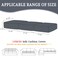 BT.WA BTWA Sectional Couch Covers for Sofa Cushion L Shaped Couch Cover Washable Soft Couch Cushion Covers Stretch Sofa Slipcovers3Piece for Sofa Seat or Backrest Dark Grey