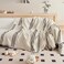 DREAMINGO Couch Cover Reversible Chenille Loveseat Sofa Covers for Dogs Pets Dark Grey Couch Protector for 2 Cushion Couch Sofa Vertical Stripe Jacquard Sofa Slipcover Sectional 71x118