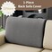 Eertop Couch Cushion Covers for Sectional Sofa Wear Resistant Stretch Sofa Slipcovers for Sofa Universal Cushion Protector Washable Elastic Couch Seat Cover for Pets Dark Gray 1 Back Cover