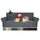 JIVINER Sofa Slipcover Stretch 1 Piece Couch Covers for 3 Cushion Couch Jacquard Washable Sofa Covers with Elastic Bottom Anti Slip Pet Friendly 3 Seater Slipcovers Sofa Dark Gray
