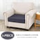 LA MEACK Couch Cushion Cover Seat Cushion Cover Stretch Armchair Cover Separate Sectional Sofa Slipcovers Furniture Protector1 Piece for Seat or Sofa Backrest Dark Grey