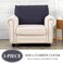 LA MEACK Couch Cushion Cover Seat Cushion Cover Stretch Armchair Cover Separate Sectional Sofa Slipcovers Furniture Protector1 Piece for Seat or Sofa Backrest Dark Grey