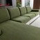 OHSIO Sectional Couch Covers Wear Resistant Stretch Sofa Covers Washable Soft Couch Cushion Covers Anti Slip Furniture Protector Sofa Slipcovers for Pets 1 Piece Back Couch Cover Green