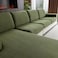 OHSIO Sectional Couch Covers Wear Resistant Stretch Sofa Covers Washable Soft Couch Cushion Covers Anti Slip Furniture Protector Sofa Slipcovers for Pets 1 Piece Back Couch Cover Green